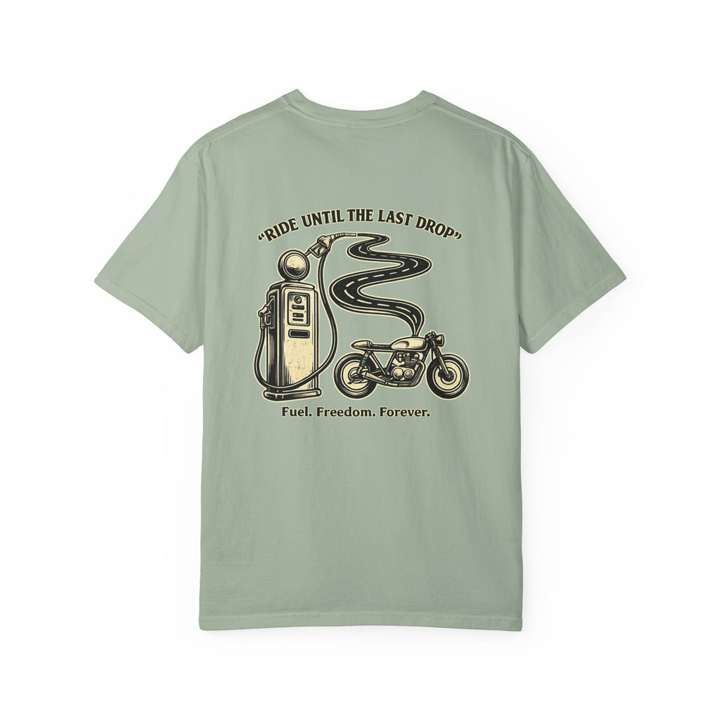 Tee-shirt moto « Ride until last drop »