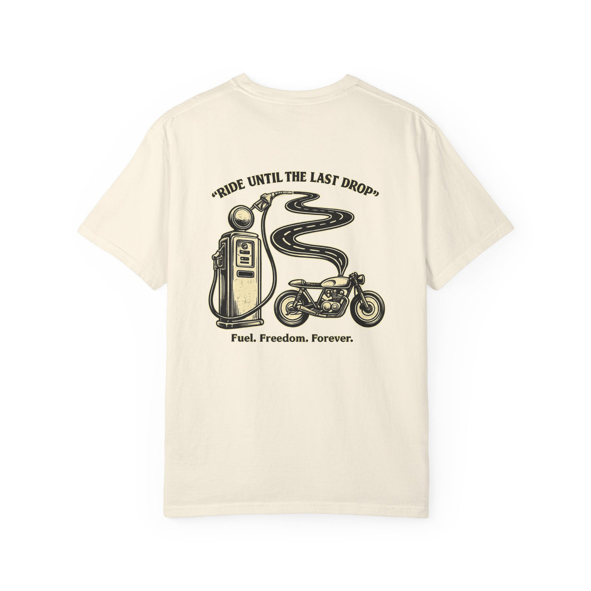 Tee-shirt moto « Ride until last drop »
