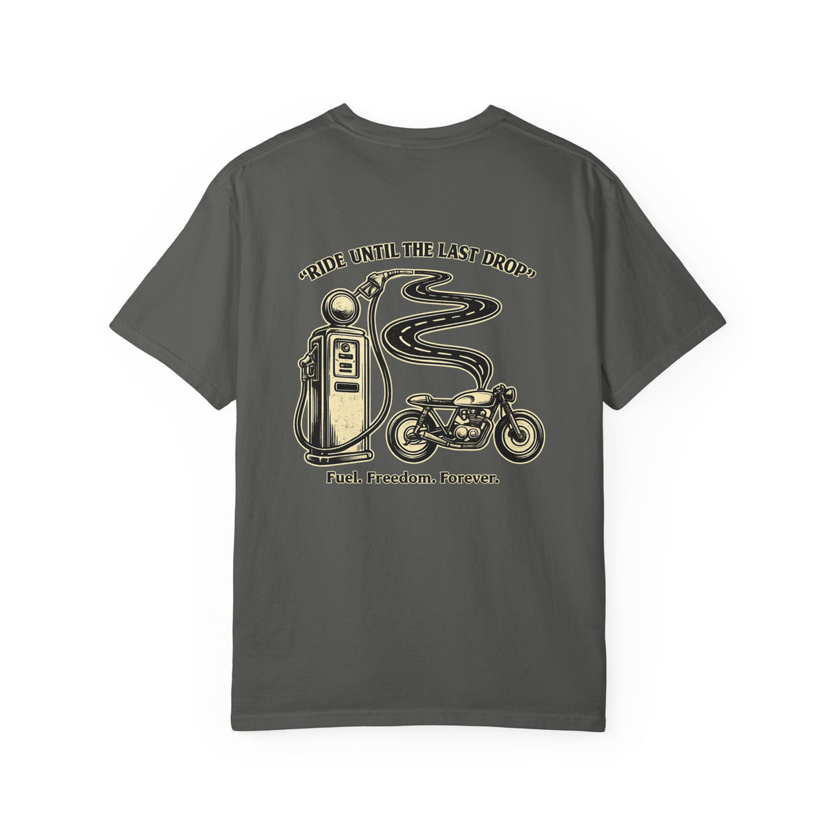 Tee-shirt moto « Ride until last drop »
