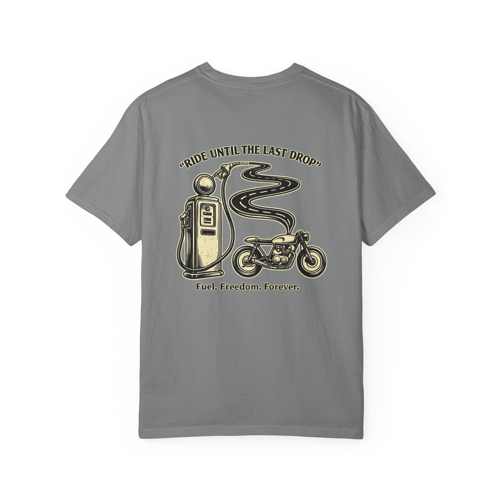 Tee-shirt moto « Ride until last drop »